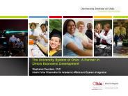 The University System of Ohio: A Partner in Ohio