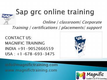 sap grc online training in bangalore