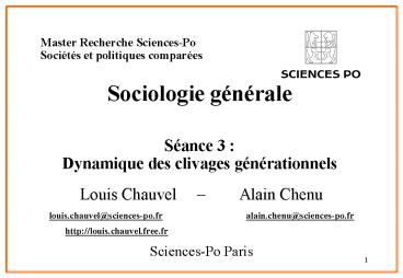 Master Recherche Sciences-Po Soci