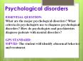 Psychological disorders PowerPoint PPT Presentation