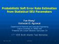 Probabilistic Soft Error Rate Estimation from Statistical SEU Parameters PowerPoint PPT Presentation