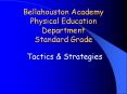Bellahouston Academy Physical Education Department Standard Grade PowerPoint PPT Presentation