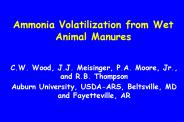 Ammonia Volatilization from Wet Animal Manures
