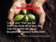 Chapter 13 Soil Analysis