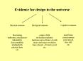 Evidence for design in the universe PowerPoint PPT Presentation