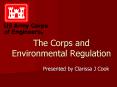 The Corps and Environmental Regulation PowerPoint PPT Presentation