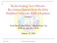 Redeveloping New Orleans: Recommendations from the John Hopkins University Redevelopment Panel PowerPoint PPT Presentation