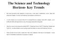 The Science and Technology Horizon- Key Trends PowerPoint PPT Presentation