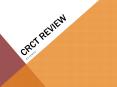 CRCT Review PowerPoint PPT Presentation