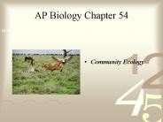 AP Biology Chapter 54