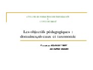 ATELIER DE FORMATION DES ENSEIGNANTS A L