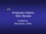 American Indians SOL Review