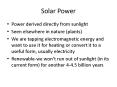 Solar Power PowerPoint PPT Presentation