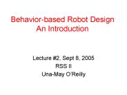 Behavior-based Robot Design An Introduction