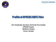 Profile of NPOESS HDF5 Files