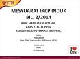 MESYUARAT JKKP INDUK BIL. 2/2014 - BILIK MESYUARAT UTAMA, PowerPoint PPT Presentation