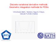 Discrete variational derivative methods: PowerPoint PPT Presentation