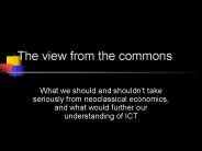 The view from the commons