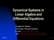 Dynamical Systems in Linear Algebra and Differential Equations