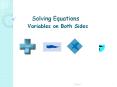 Solving Equations PowerPoint PPT Presentation