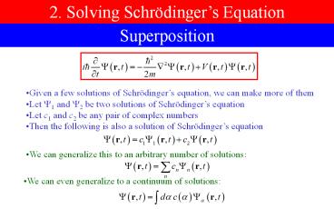 2. Solving Schr
