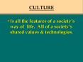 CULTURE PowerPoint PPT Presentation