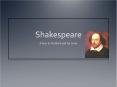 Shakespeare PowerPoint PPT Presentation