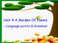 Unit 4 A Garden Of Poems PowerPoint PPT Presentation