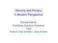 Security and Privacy PowerPoint PPT Presentation