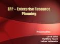 ERP  PowerPoint PPT Presentation