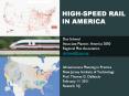 HIGH-SPEED RAIL IN AMERICA PowerPoint PPT Presentation