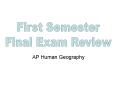 AP Human Geography PowerPoint PPT Presentation
