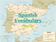 Spanish Vocabulary