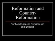 Reformation and Counter-Reformation