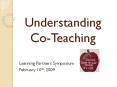 Understanding Co-Teaching PowerPoint PPT Presentation