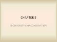 BIODIVERSITY AND CONSERVATION PowerPoint PPT Presentation