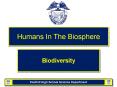 Humans In The Biosphere PowerPoint PPT Presentation