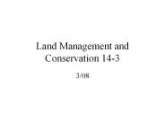 Land Management and Conservation 14-3