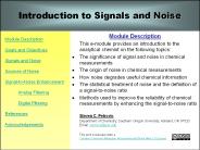 Introduction to Signals and Noise