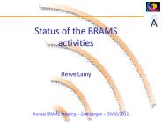 Status of the BRAMS activities