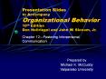 Presentation Slides to Accompany Organizational Behavior 10th Edition Don Hellriegel and John W. Slocum, Jr. PowerPoint PPT Presentation