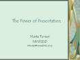The Power of Presentation PowerPoint PPT Presentation