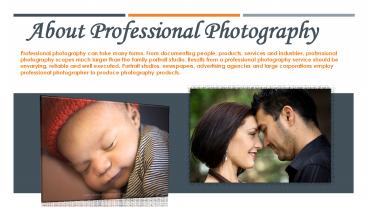 About Professional Photography
