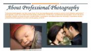 About Professional Photography