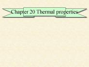 Chapter 20 Thermal properties