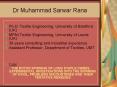 Dr Muhammad Sarwar Rana PowerPoint PPT Presentation