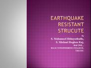 EARTH QUAKE RESISTANT STRUCTURE
