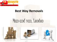 Hire man and van Services in London