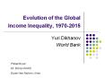 Evolution of the Global Income Inequality, 1970-2015 PowerPoint PPT Presentation