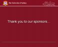 Thank you to our sponsors PowerPoint PPT Presentation